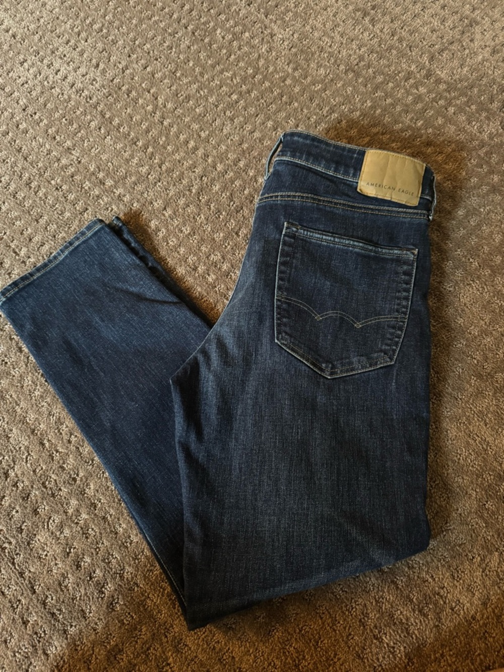 American Eagle Outfitters Men’s Dark Blue Athletic Fit Jeans 34x32